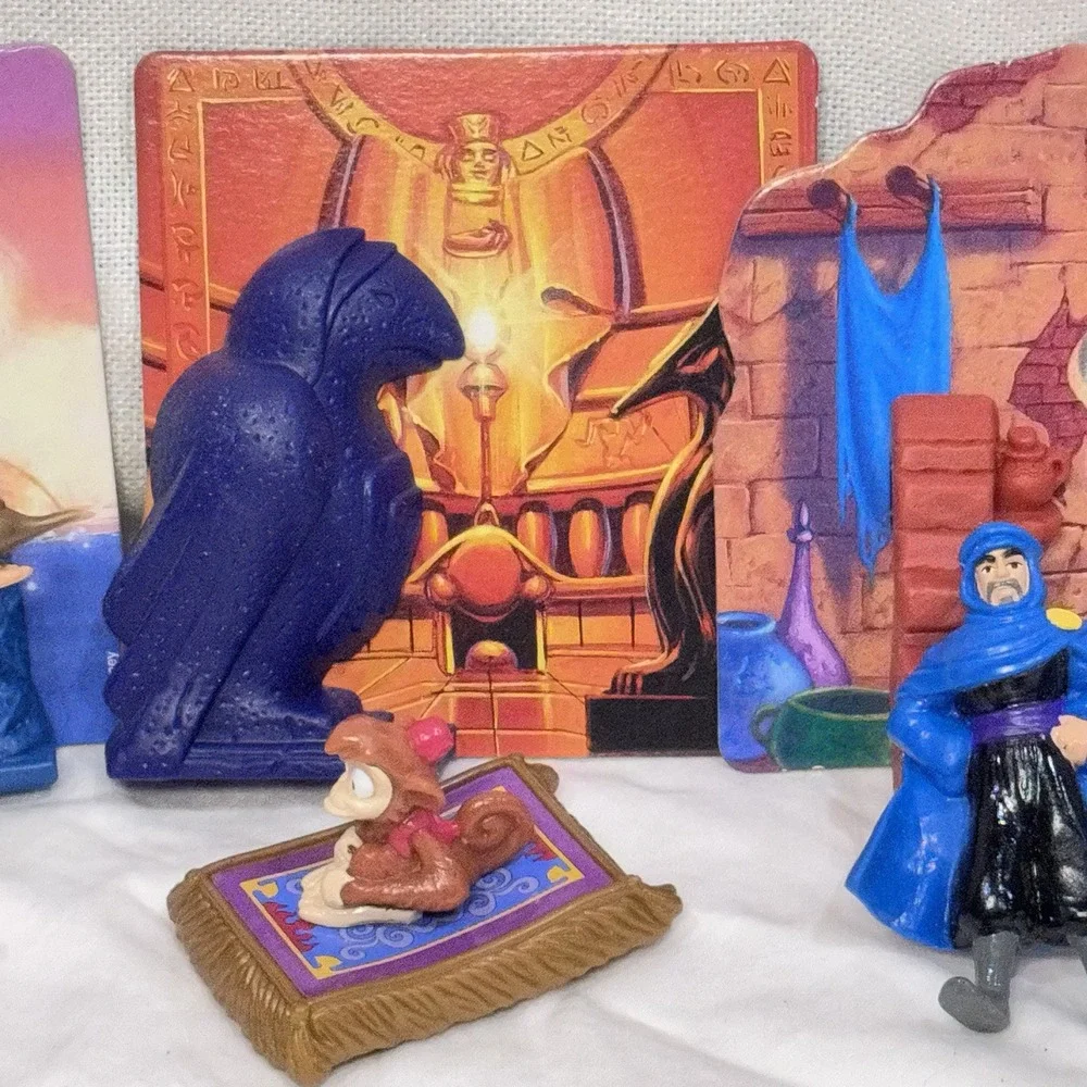 VTG 90s Lot of Aladdin King of Thieves McDonalds Toys Jasmine Mattel Cake Topper
